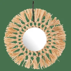 Kids|Miroirs^CASA RAFFIA Miroir Naturel