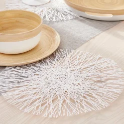 Sets De Table^CASA RAMI Set De Table Blanc