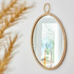 Miroirs^CASA RATTAN Miroir Naturel