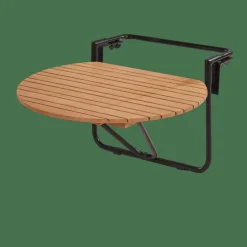 Ensembles De Balcon^CASA RAVA Table Pliante Table De Balcon Naturel