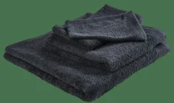 Gants De Toilette^CASA RECYCLE Gants De Toilette Set De 2 Anthracite