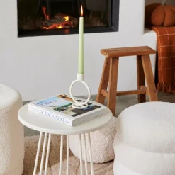 Bougeoirs^CASA RINGS Bougeoir Blanc