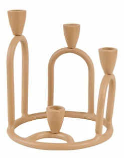 Bougeoirs^CASA RINGS Bougeoir Brun Clair