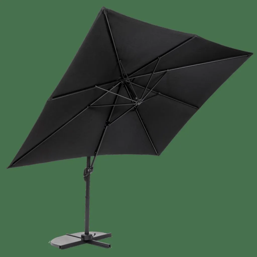 Parasols^CASA RIVA Parasol Déporté Sans Pied De Parasol Noir
