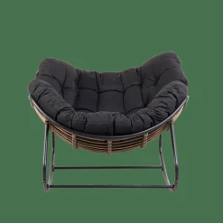 Fauteuils De Jardin^CASA ROCKO Chaise à Bascule Noir