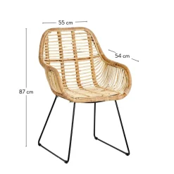 Chaises De Salle À Manger^CASA ROTAN Chaise De Salle à Manger Naturel