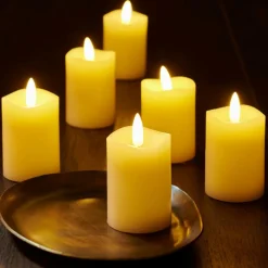 Bougies Led^CASA RUSTIC Bougies LED Set De 6 Ivoire