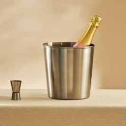Refroidisseurs À Vin^CASA SHAKE & STIR Refroidisseur Vin Mousseux Argent, Inox