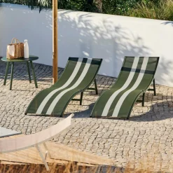 Chaises Longues^CASA SILVES Chaise Longue Kaki