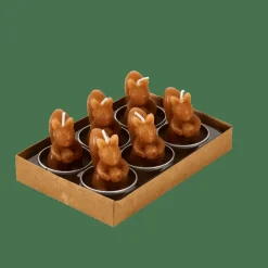 Porte-Bougies|Automne^CASA SQUIRREL Bougies Chauffe-plat Set De 6 Brun