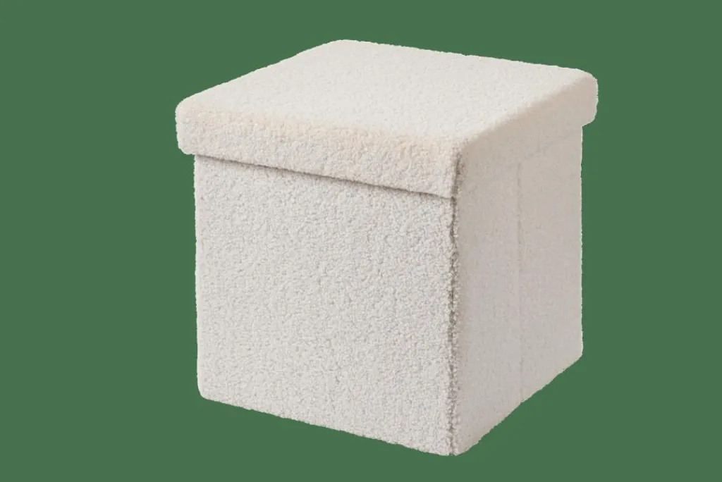 Kids|Poufs De Rangement^CASA STOR Pouf Pliable Avec Rangement Blanc