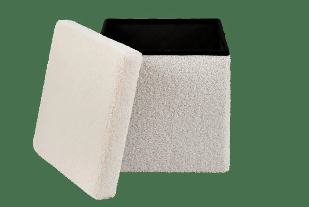 Kids|Poufs De Rangement^CASA STOR Pouf Pliable Avec Rangement Blanc