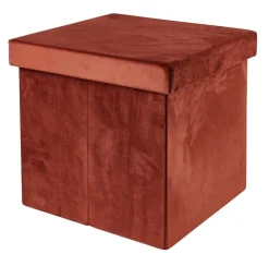 Kids|Poufs De Rangement^CASA STOR Pouf Pliable Avec Rangement Bordeaux