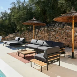 Chaises Longues^CASA TEAK LUXE Chaise Longue Naturel