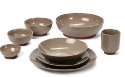 Assiettes^CASA TERRA Assiette Creuse Taupe