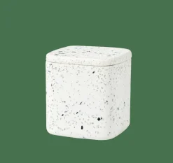 Accessoires Lavabo^CASA TERRAZZO Boîte à Coton Blanc