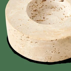 Porte-Bougies^CASA TRAVERTIN Support Bougie Chauffe-plat Naturel
