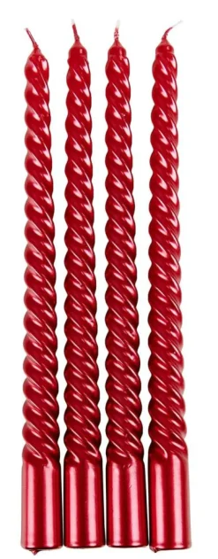 Bougies^CASA TWIST Bougies Dîner Rouge