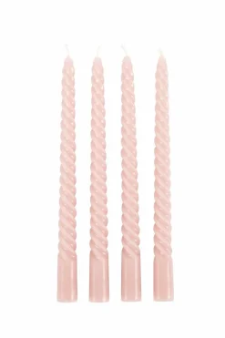 Bougies^CASA TWIST Bougies Torsadées Set De 4 Vert