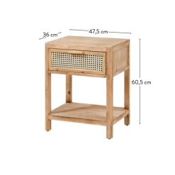 Commodes|Tables De Chevet^CASA WEBSTER Table De Chevet Naturel