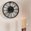 Horloges^CASA WHEEL Horloge Murale Noir