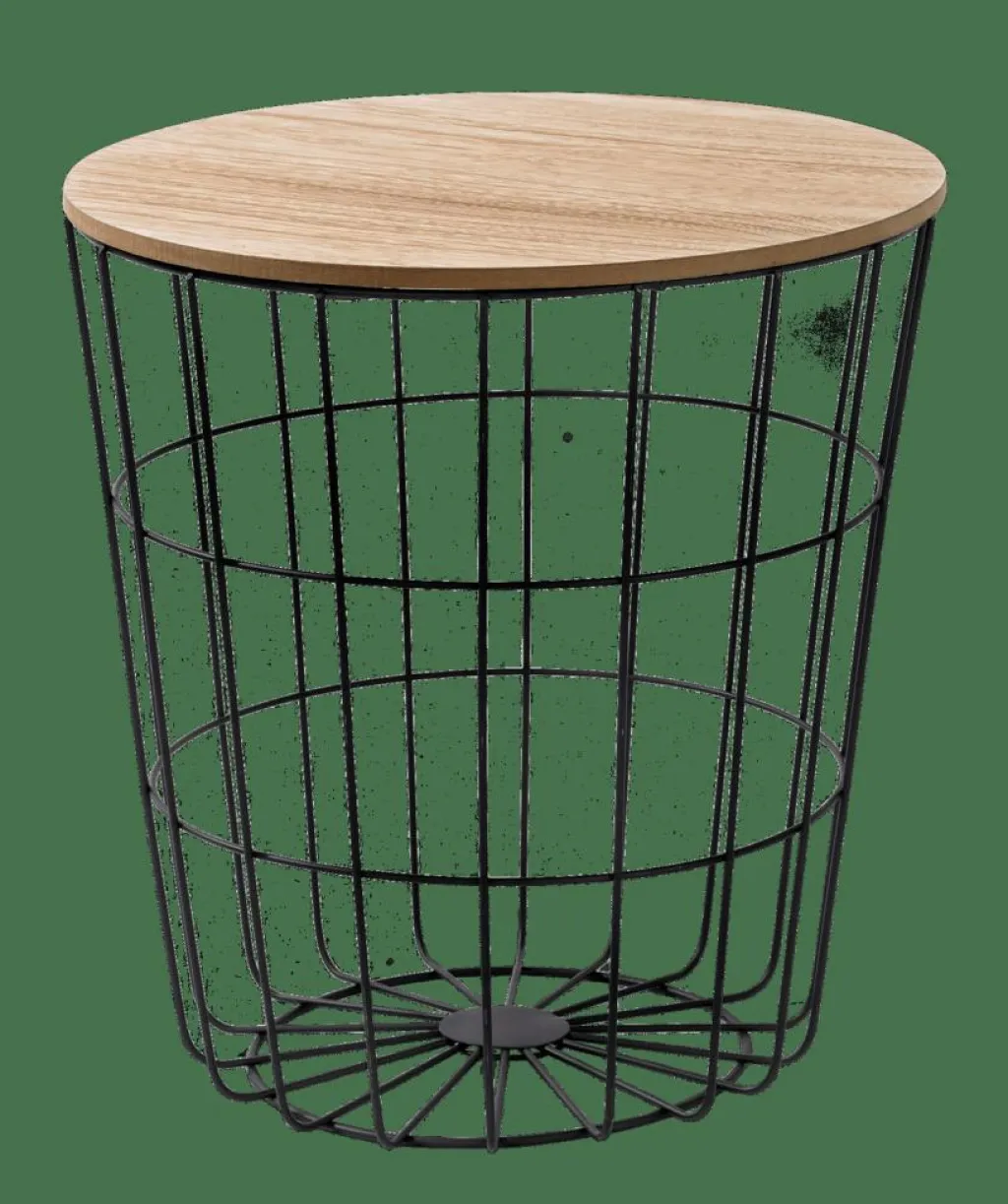 Paniers En Fil|Tables D'Appoint^CASA WIRE Table D'appoint Noir, Naturel