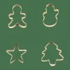 Ustensiles Patisserie|Moules^CASA X-MAS GOLD Emporte-pièces Set De 4 Doré
