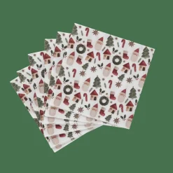 Serviettes^CASA X-MAS VIBE Set De 20 Serviettes Multicolore